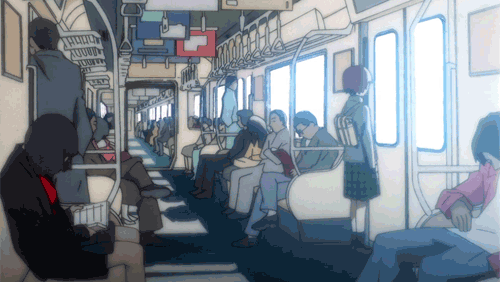 Lain on the train